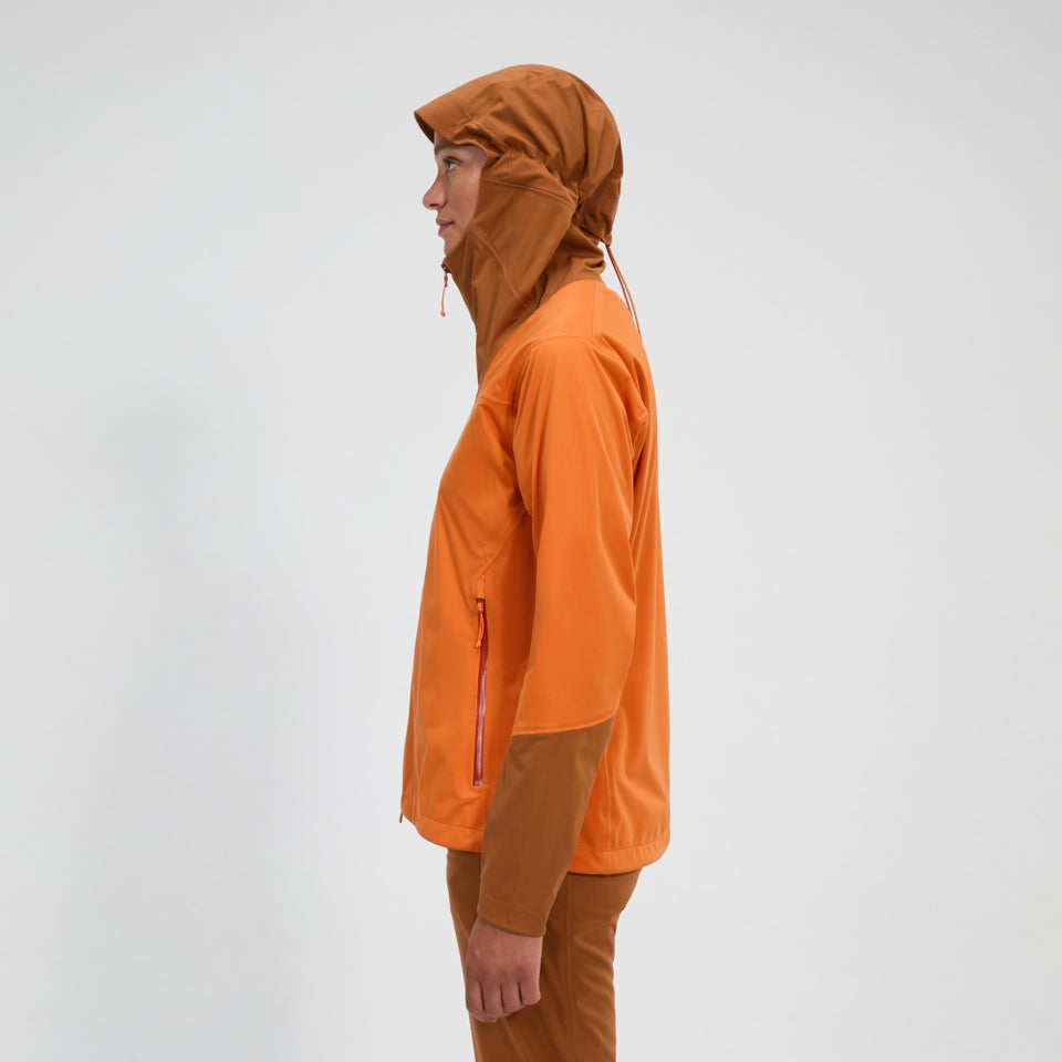 Softshell Ridge-Roamer Damen-Jacke - Orange/Braun