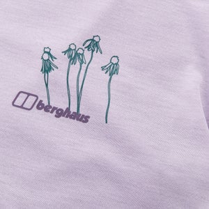 Women's Coneflower Short Sleeve Tee - Purple