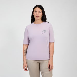 Women's Coneflower Short Sleeve Tee - Purple
