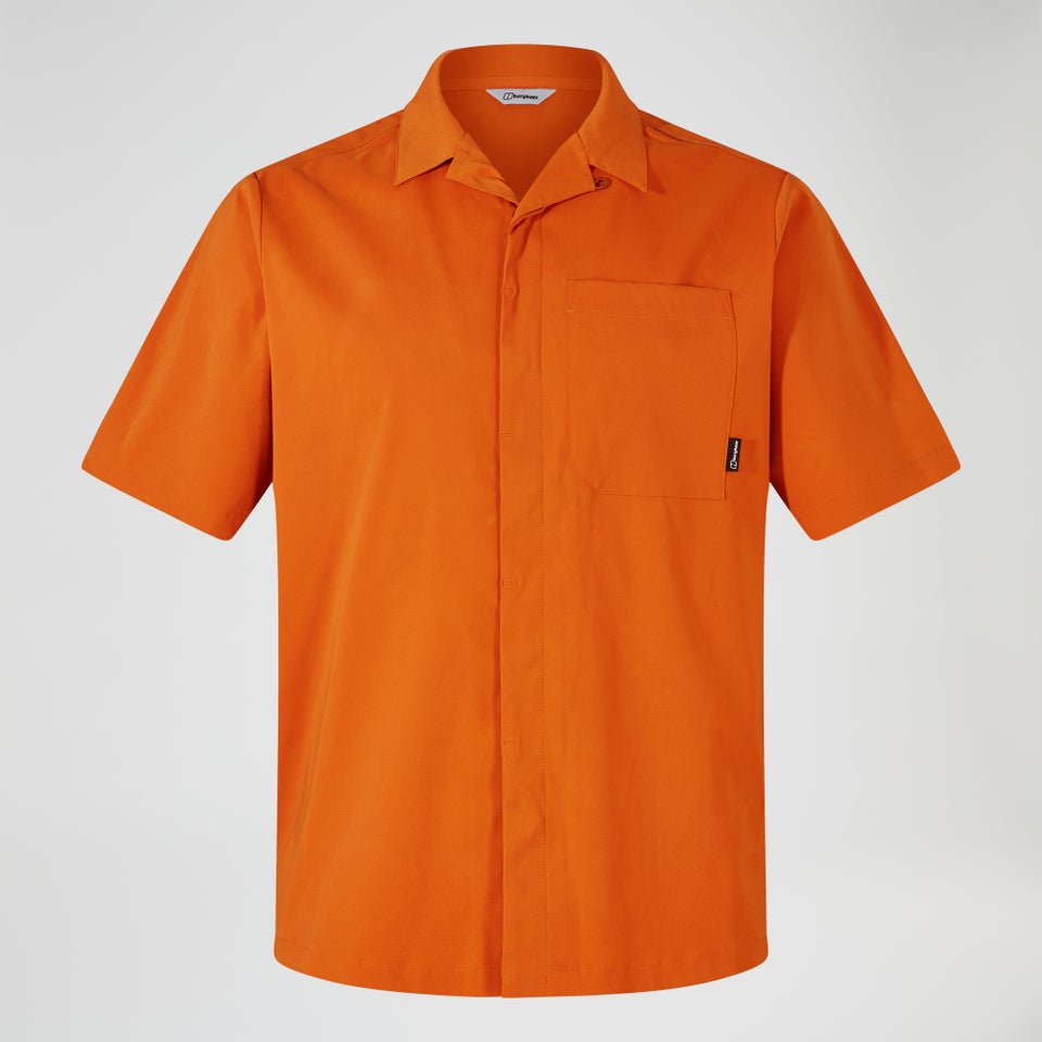 Explorer Kurzarm Hemdjacke für Herren - Orange