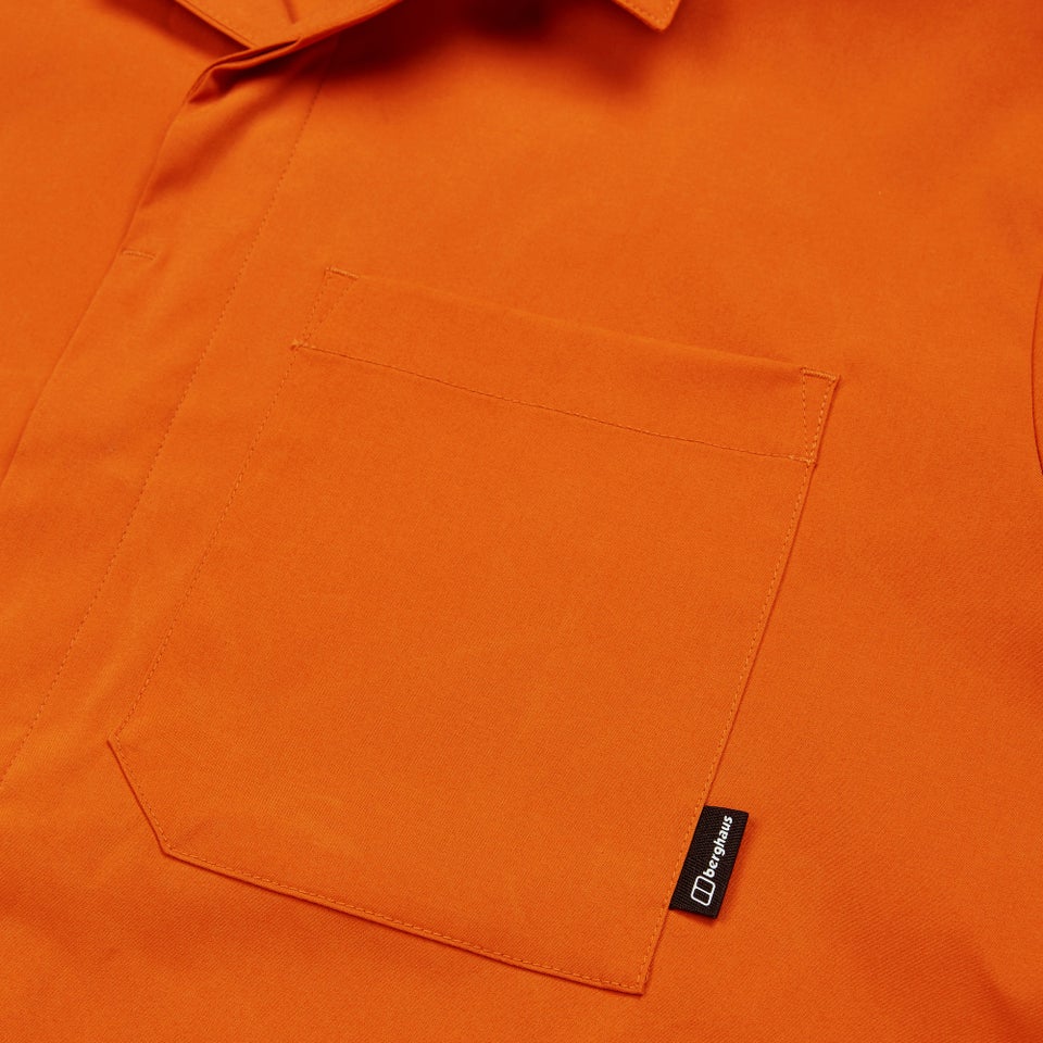 Explorer Kurzarm Hemdjacke für Herren - Orange