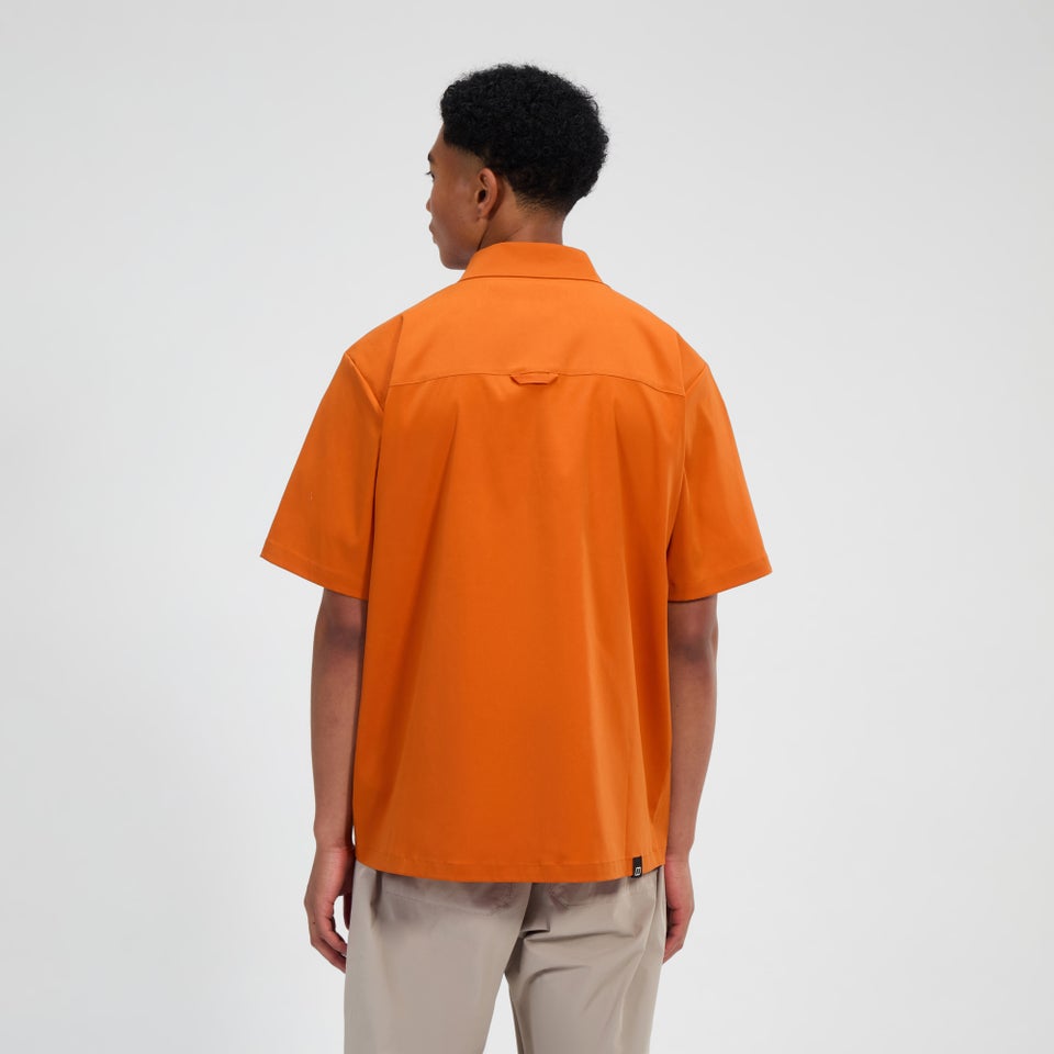 Explorer Kurzarm Hemdjacke für Herren - Orange