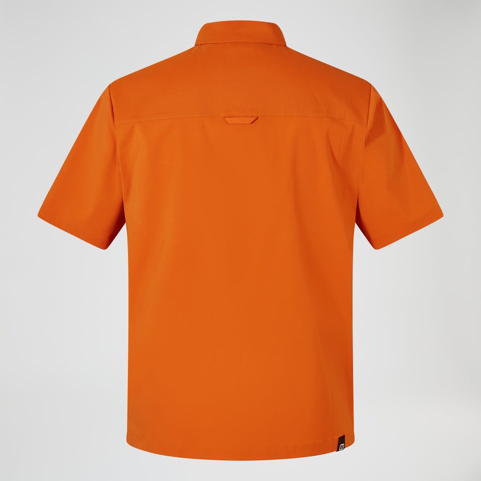 Explorer Kurzarm Hemdjacke für Herren - Orange