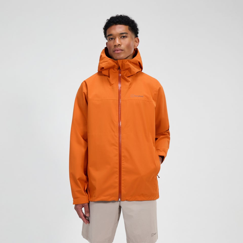 Men's Arnaby Hooded Waterproof Jacket - Orange