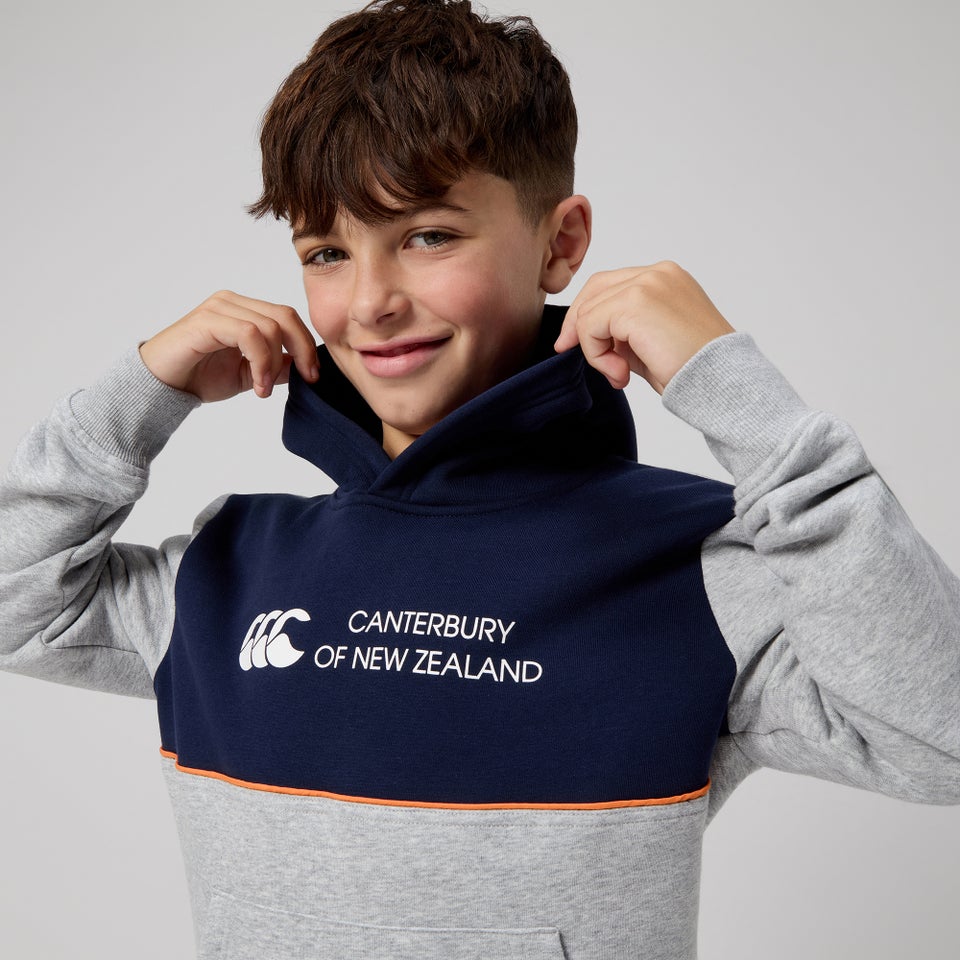 KIDS LEGENDS PANEL HOODIE NAVY