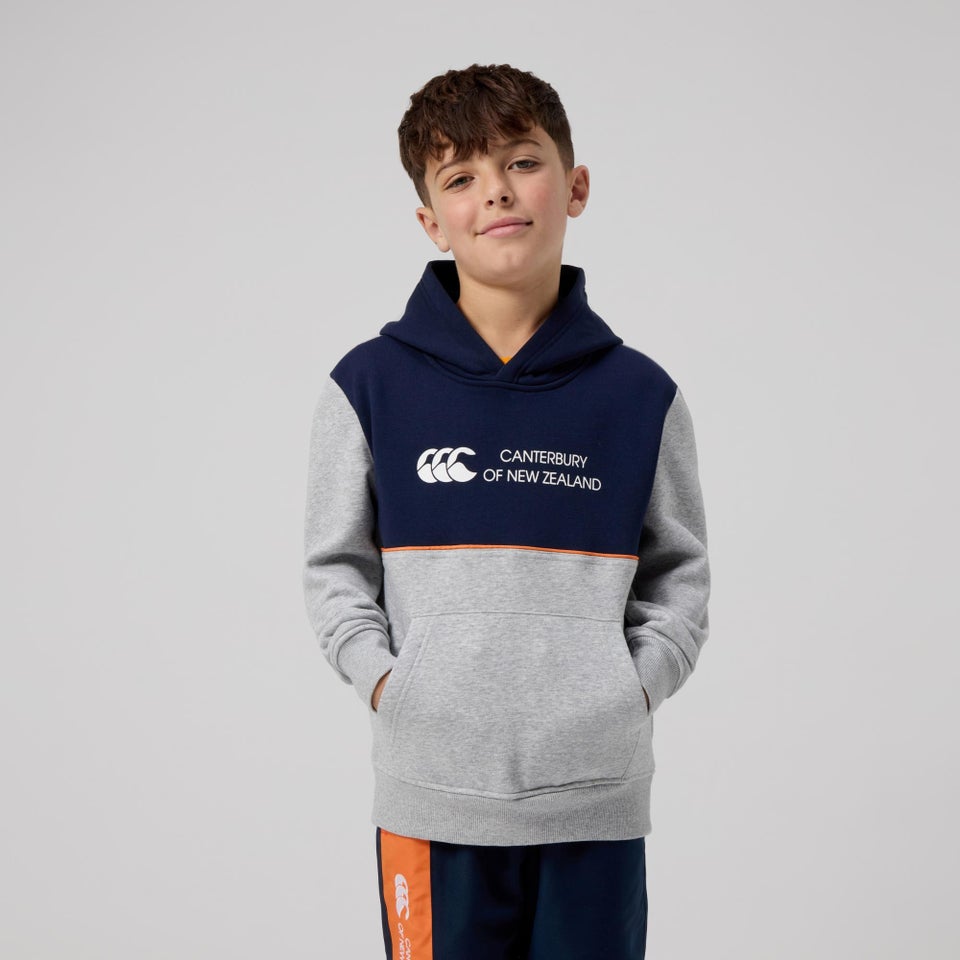 KIDS LEGENDS PANEL HOODIE NAVY