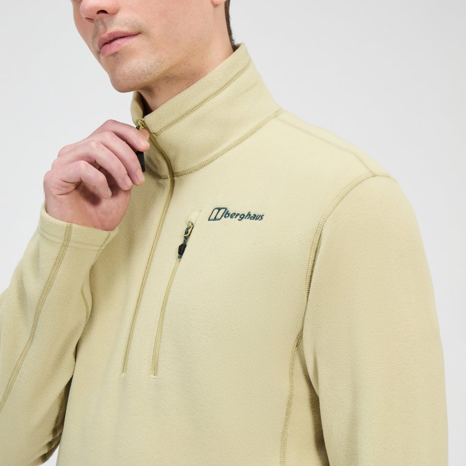 Men's Prism Micro Half Zip Polartec Fleece - Natural