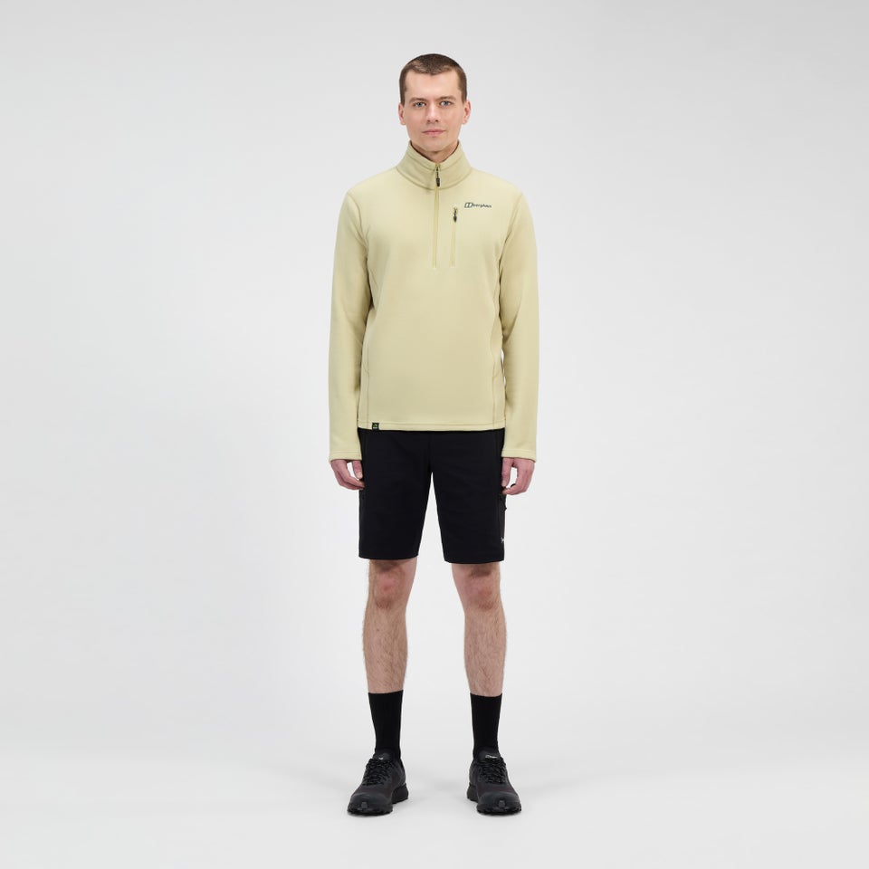 Men's Prism Micro Half Zip Polartec Fleece - Natural