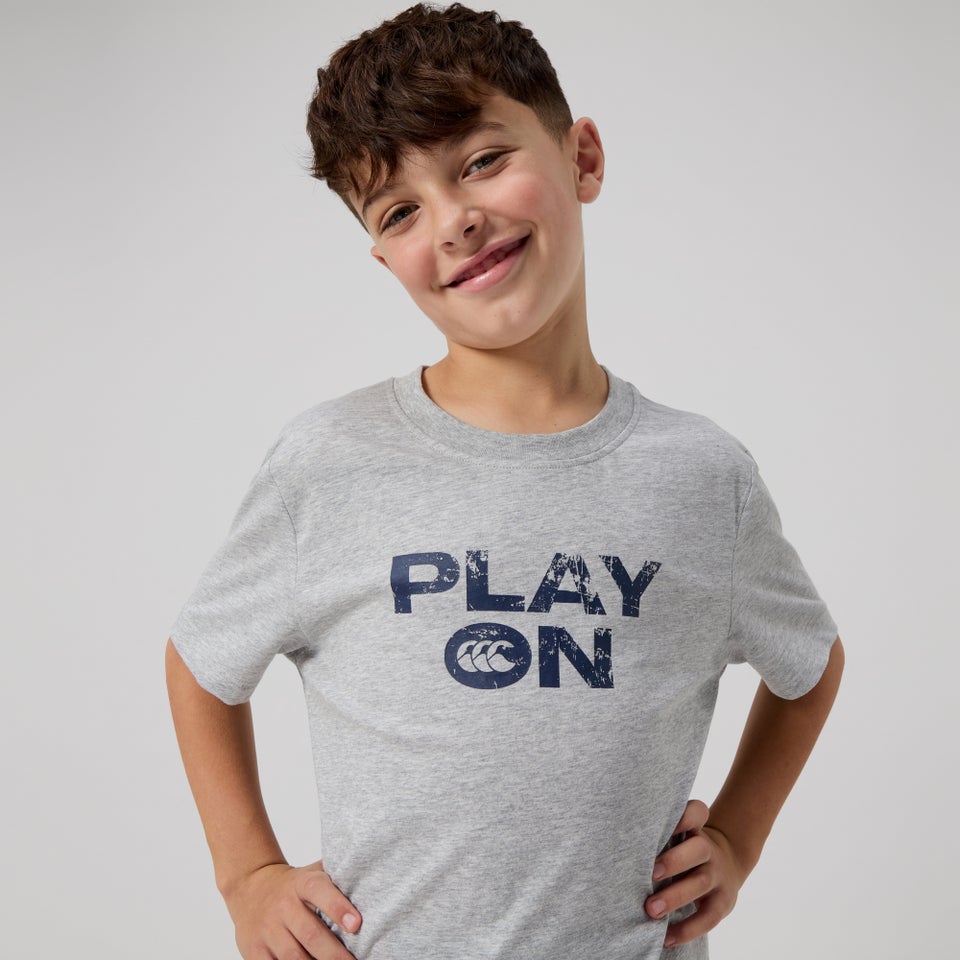 Junior Unisex Legends No Drop Kicks Tee Grey