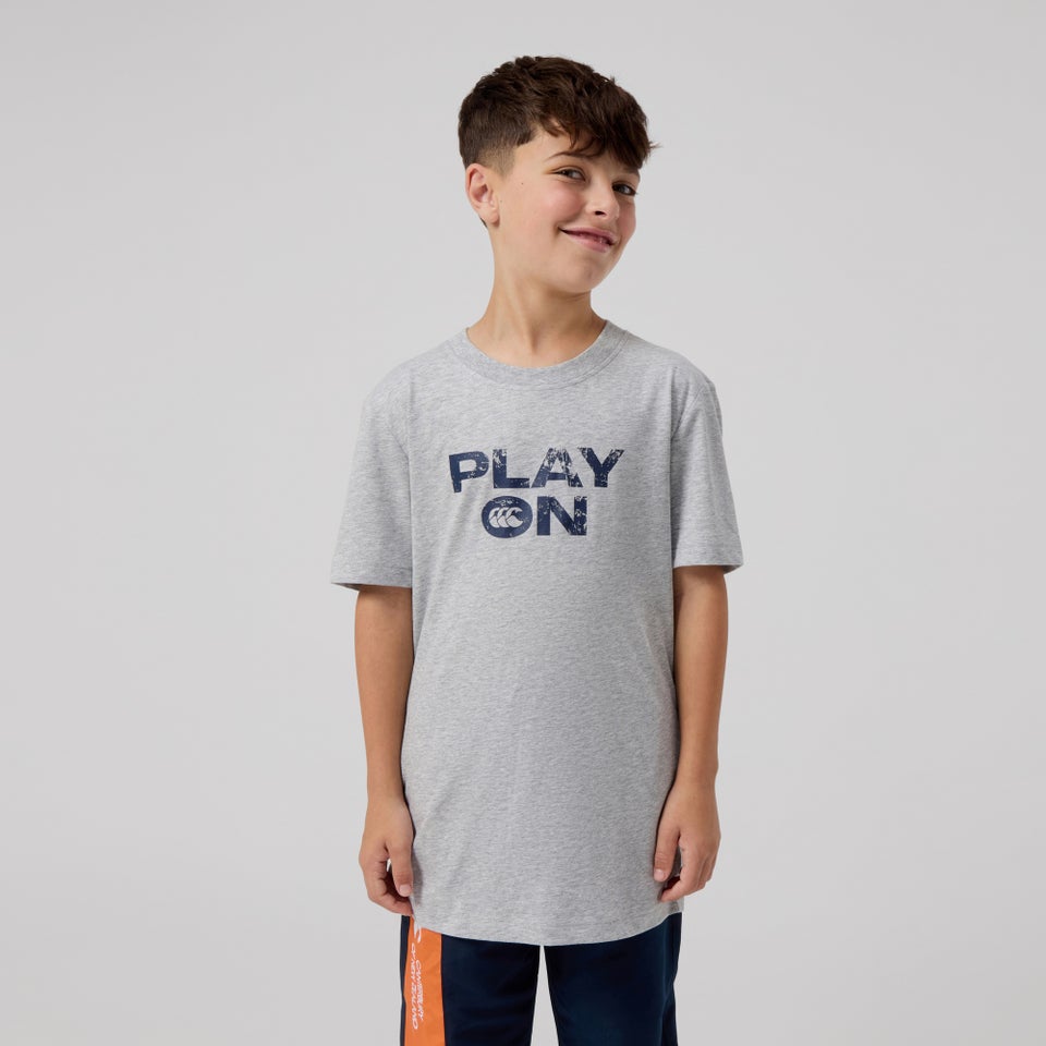 Junior Unisex Legends No Drop Kicks Tee Grey