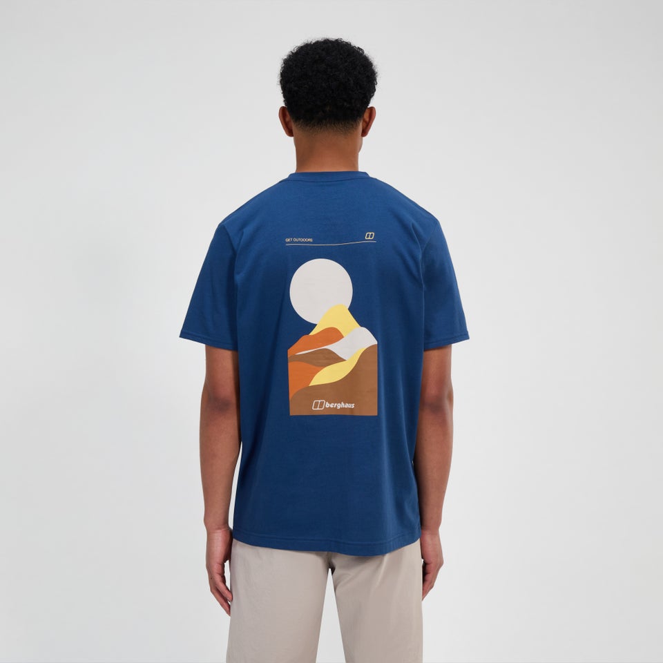 Men's Rolling Peaks Short Sleeve Tee - Blue