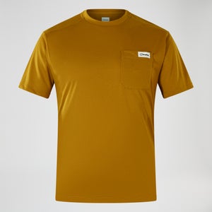 Men's Relaxed Short Sleeve Tech Tee - Brown