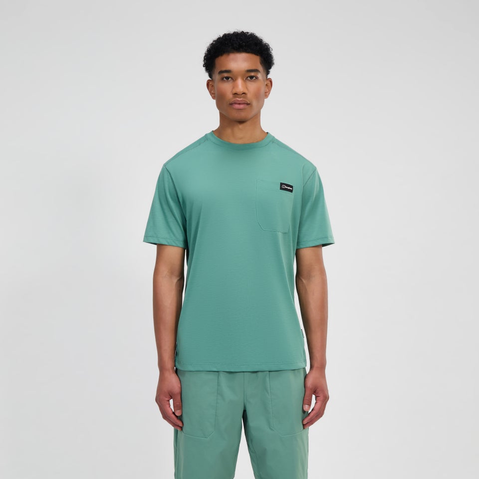 Men's Relaxed Short Sleeve Tech Tee - Green