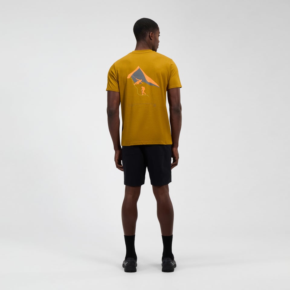 Men's Grappled Short Sleeve Tee - Brown