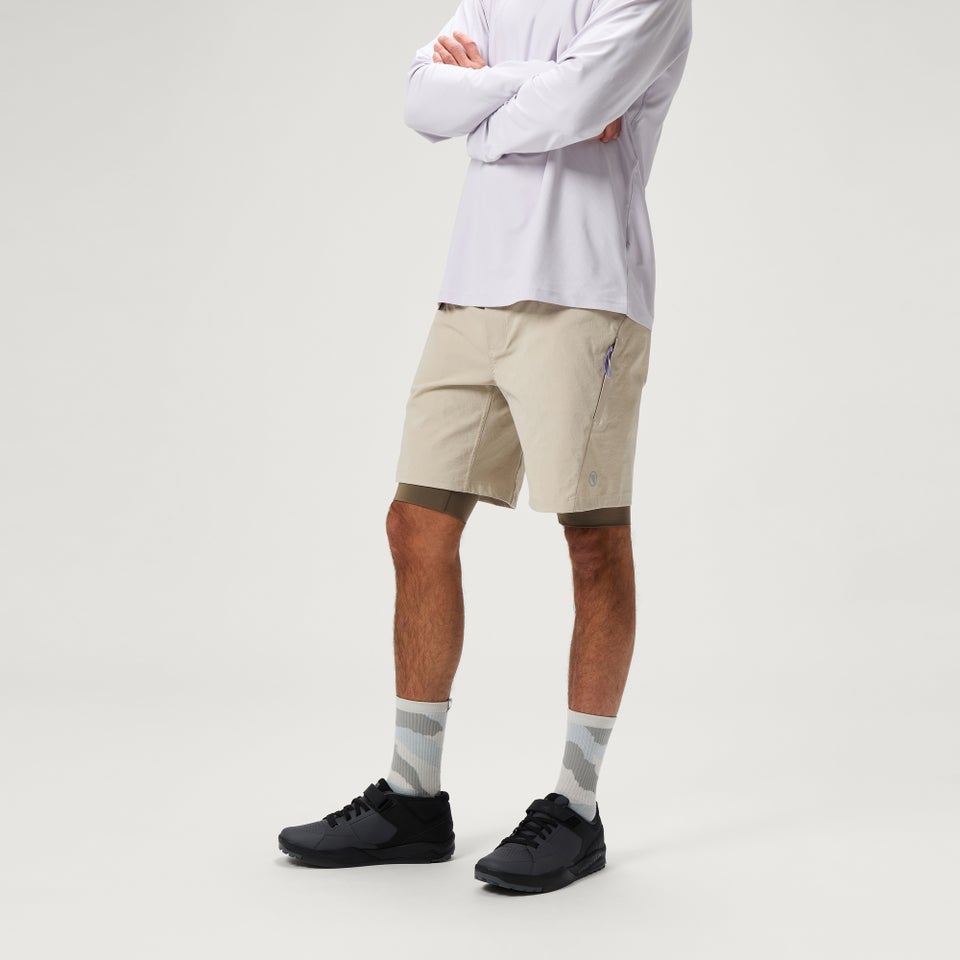 SULTRAC Adv 8" Shorts mit Innenhose für Herren - Grau