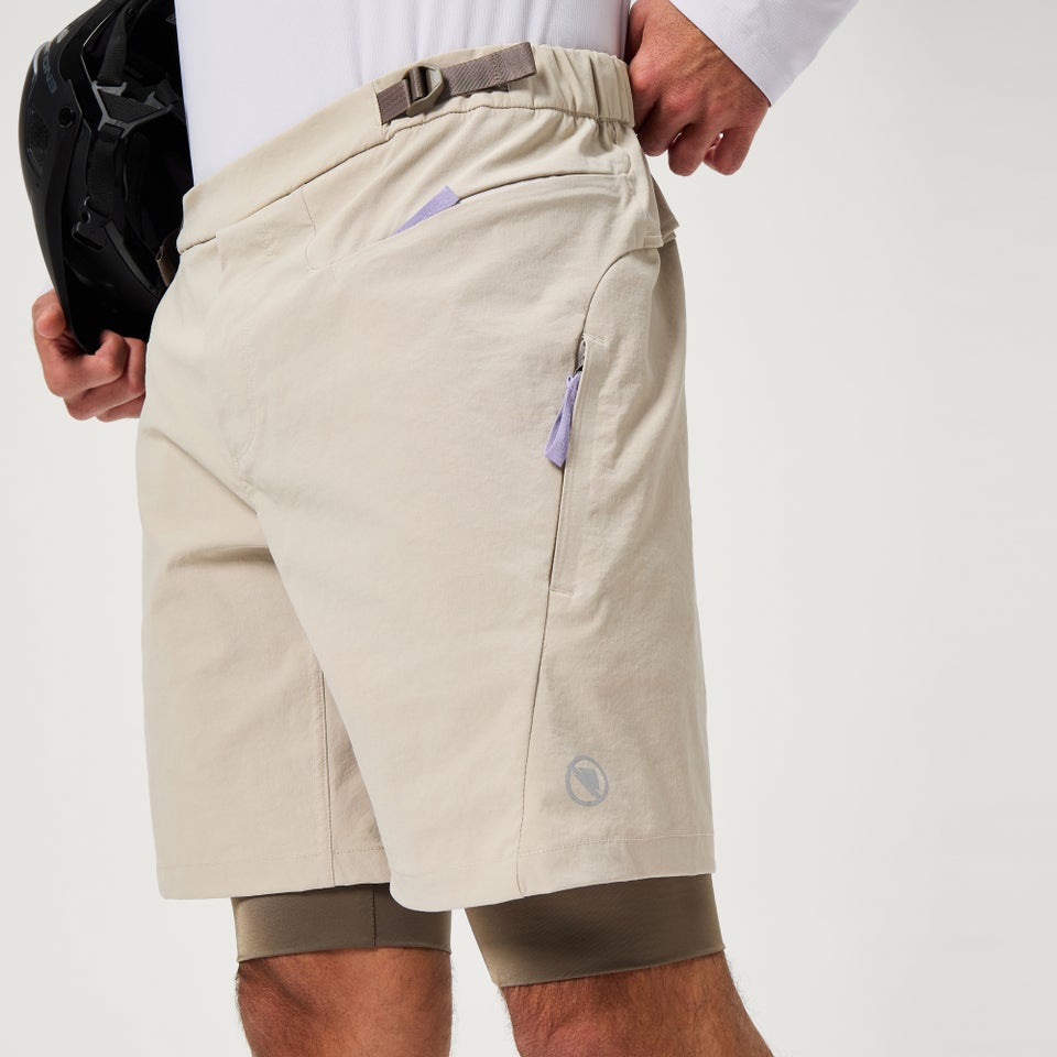 SULTRAC Adv 8" Shorts mit Innenhose für Herren - Grau