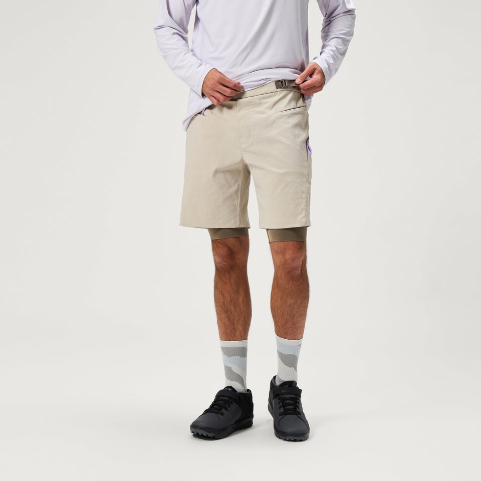 SULTRAC Adv 8" Shorts mit Innenhose für Herren - Grau