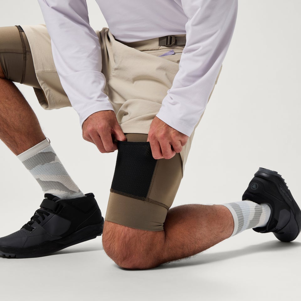 SULTRAC Adv 8" Shorts mit Innenhose für Herren - Grau