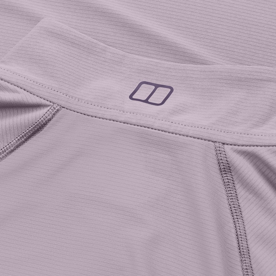 24/7 Long Sleeve Half Zip Tech T-Shirt für Damen - Violett
