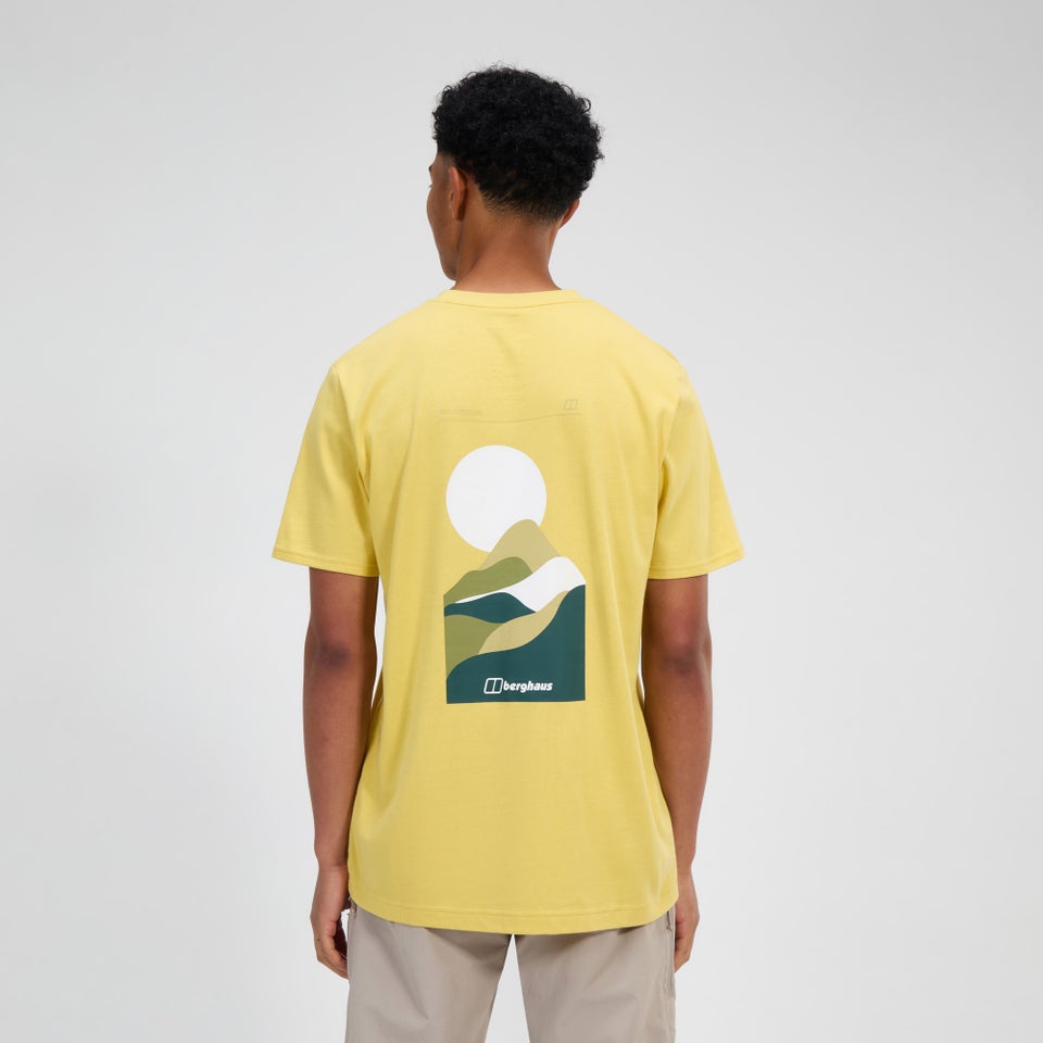 Men's Rolling Peaks Short Sleeve Tee - Yellow