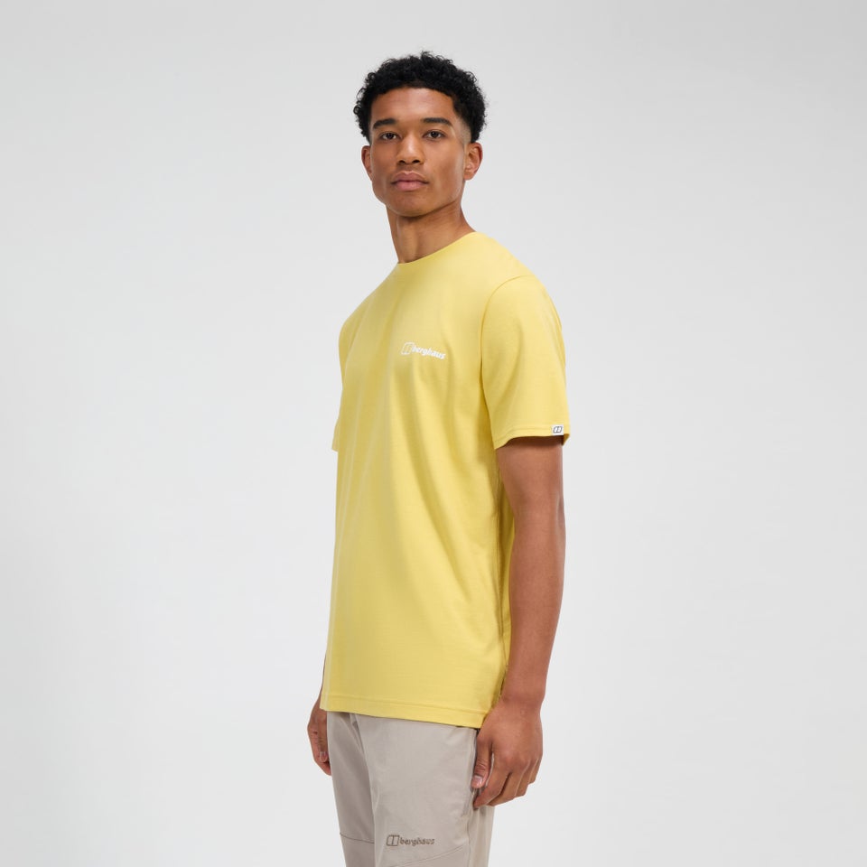 Men's Rolling Peaks Short Sleeve Tee - Yellow