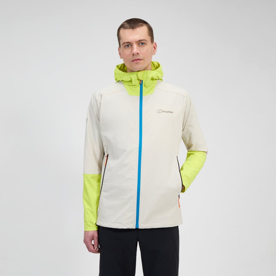 Men's Ridge-Roamer Lite Softshell Jacket - Grey/Yellow