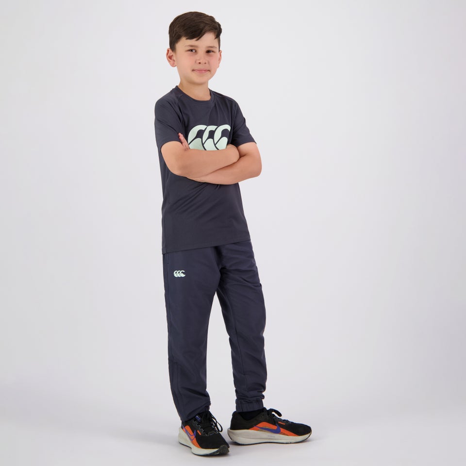 Junior Unisex Tempo Panel Trackpants Navy