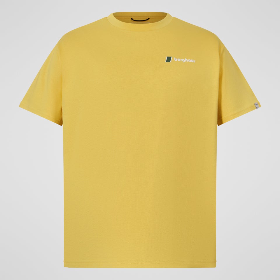 Men's Doodle Mountain Patch Tee - Yellow