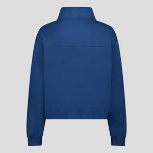 Womens Tempo+ 1/4 Zip Top Blue
