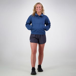 Womens Tempo+ 1/4 Zip Top Blue