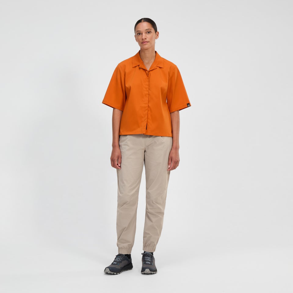 Explorer Kurzarm Hemdjacke für Damen - Orange