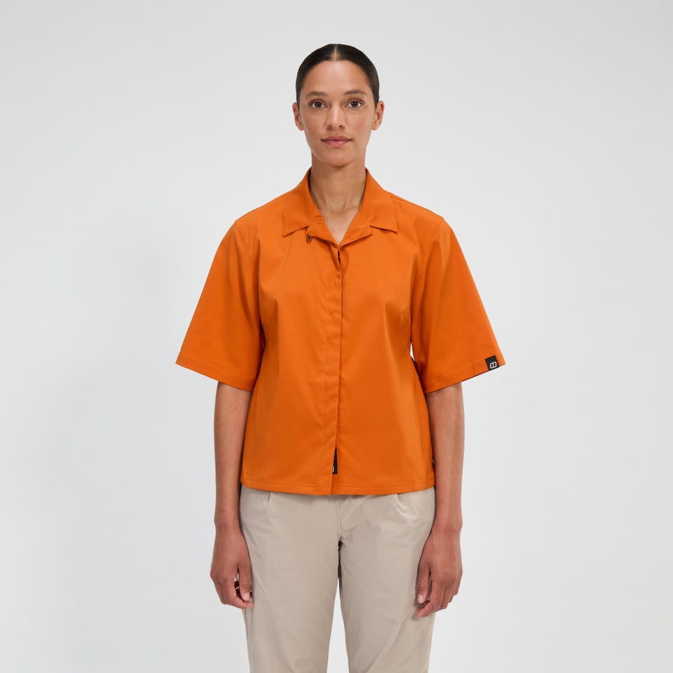 Explorer Kurzarm Hemdjacke für Damen - Orange