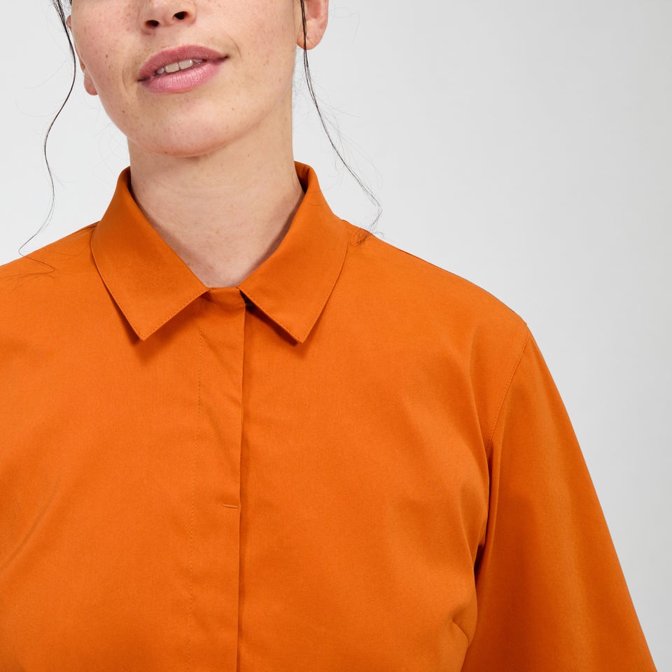 Explorer Kurzarm Hemdjacke für Damen - Orange