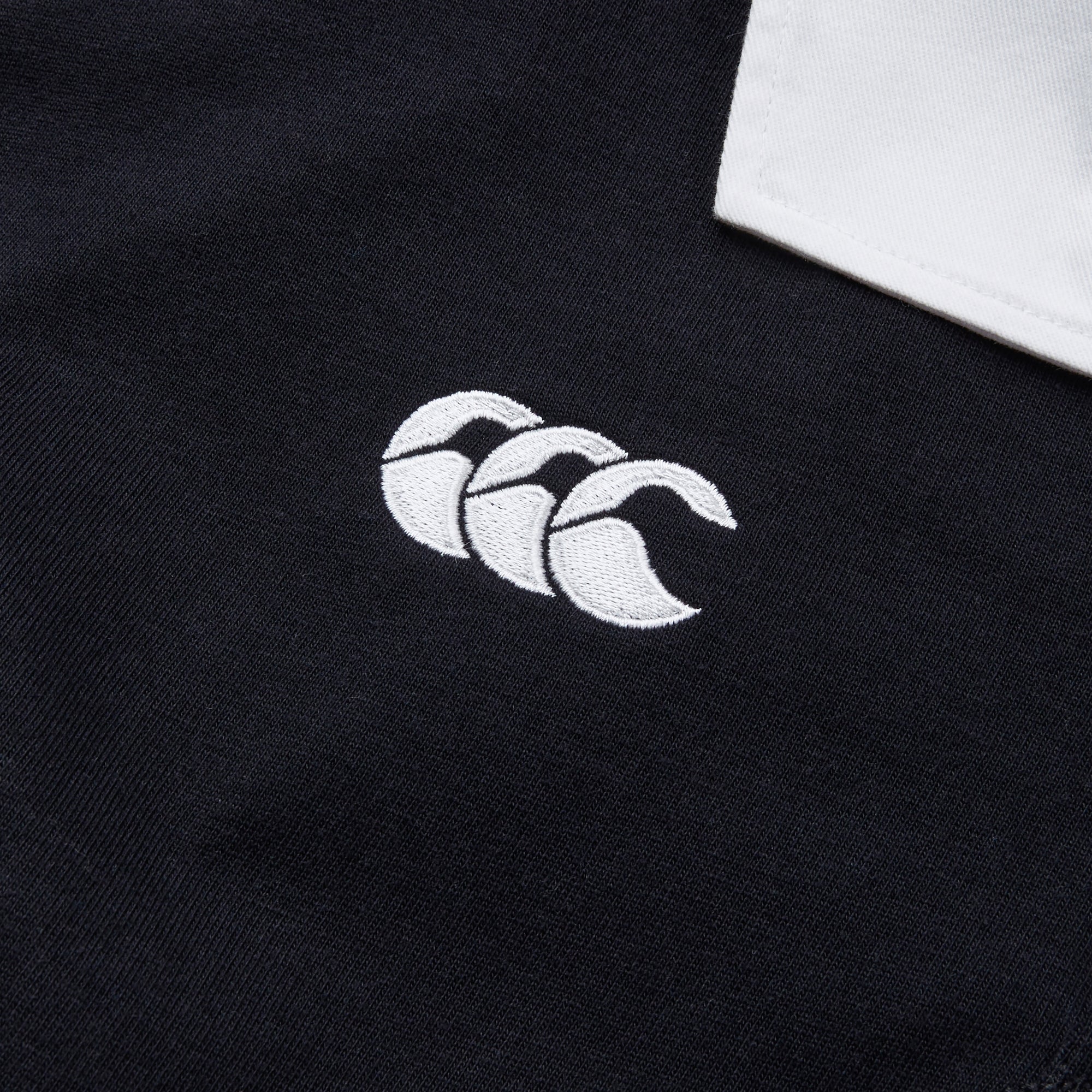 Mens Solid Dye Rugby Jersey Black | Canterbury