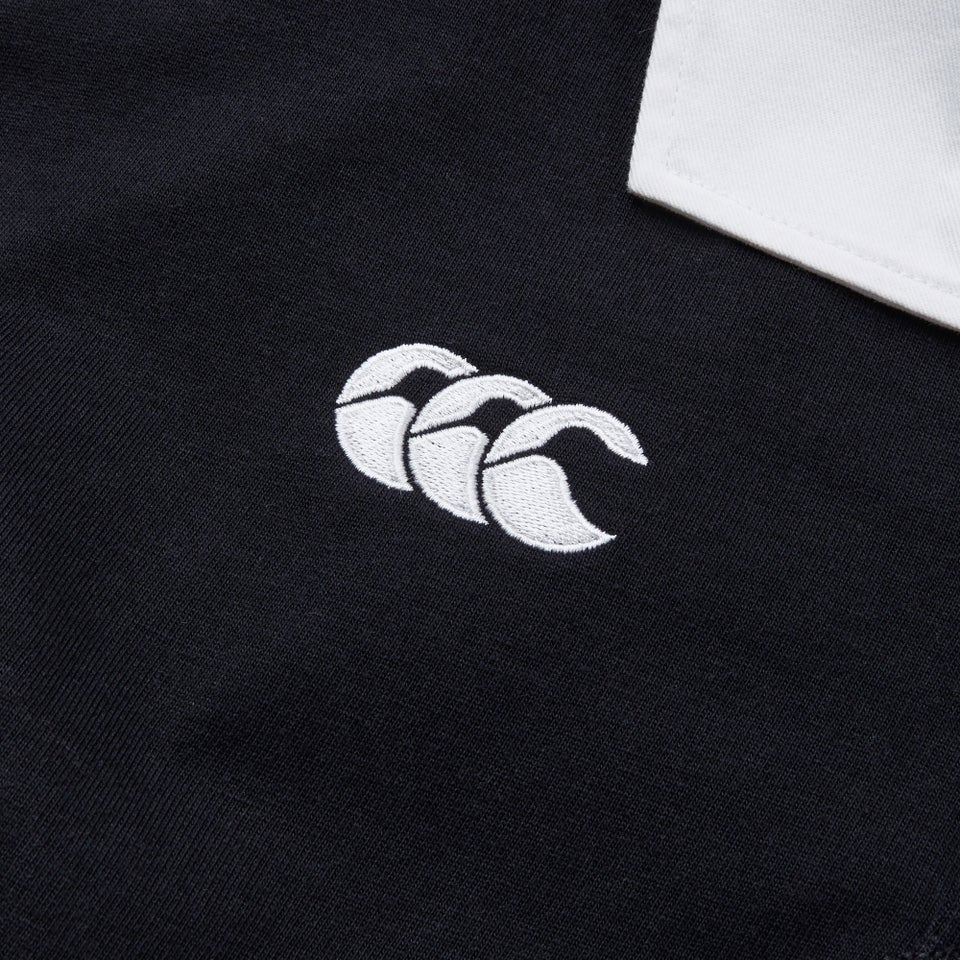 Mens Solid Dye Rugby Jersey Black