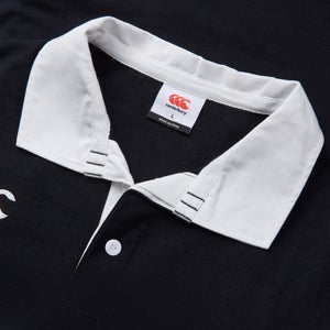 Mens Solid Dye Rugby Jersey Black