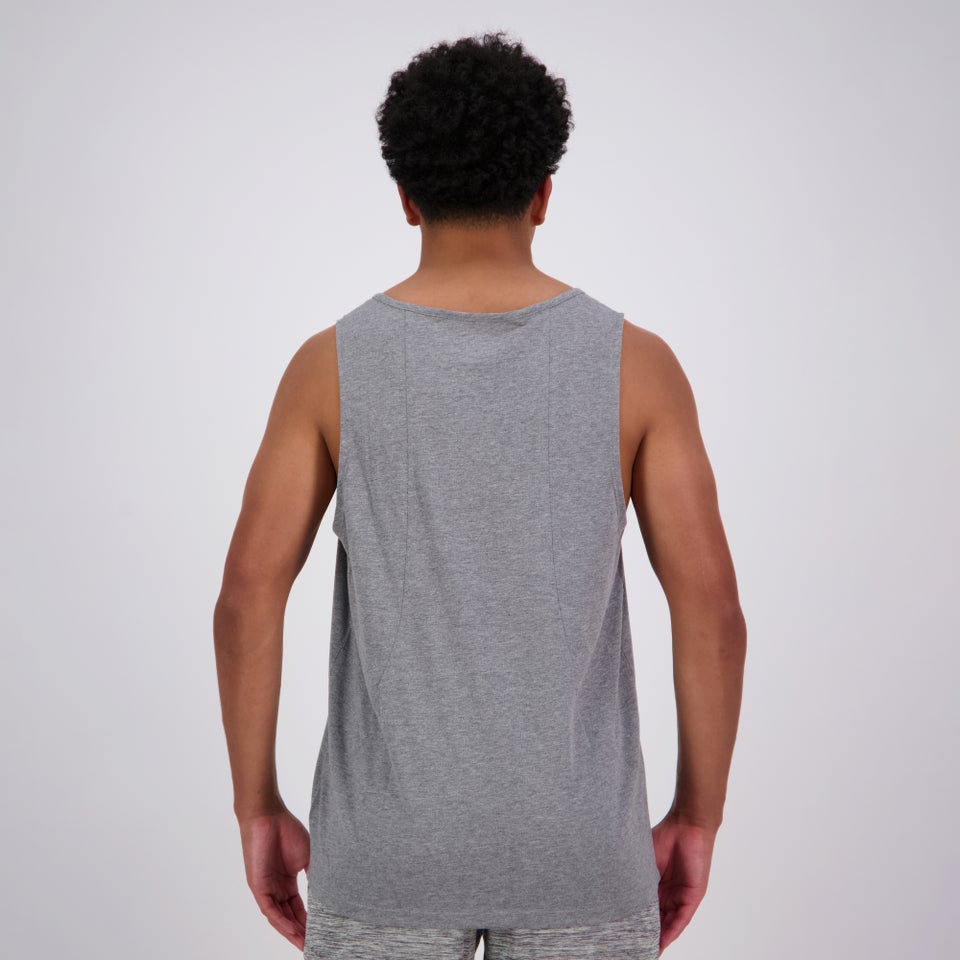 Mens Vapodri Tempo Singlet Grey Marl