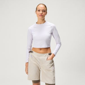 Women's SulTrac L/S Crop Tee - Lavender Blue