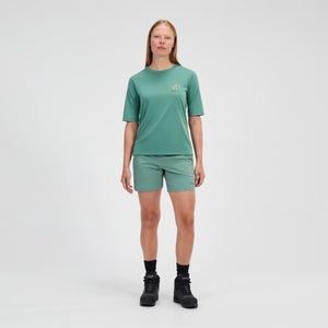 Coneflower Kurzarm Shirt für Damen - Grün