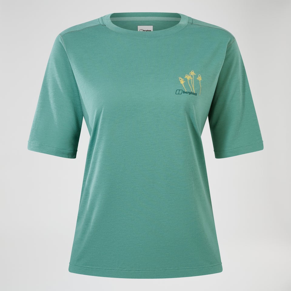 Women's Coneflower Short Sleeve Tee - Green