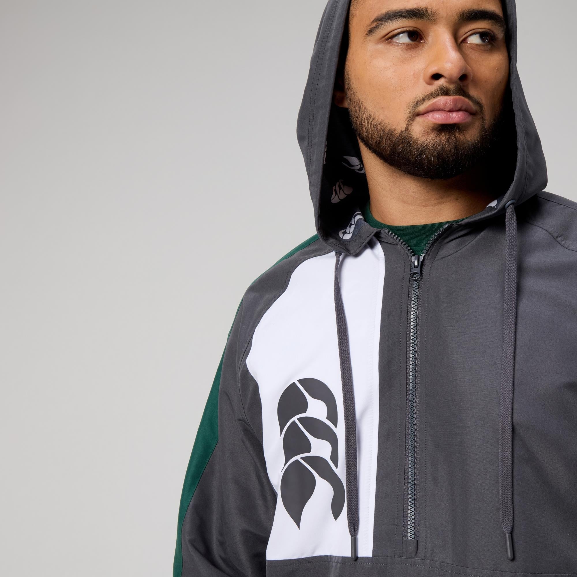 MENS LEGENDS QUARTER ZIP JACKET EBONY | Canterbury Australia