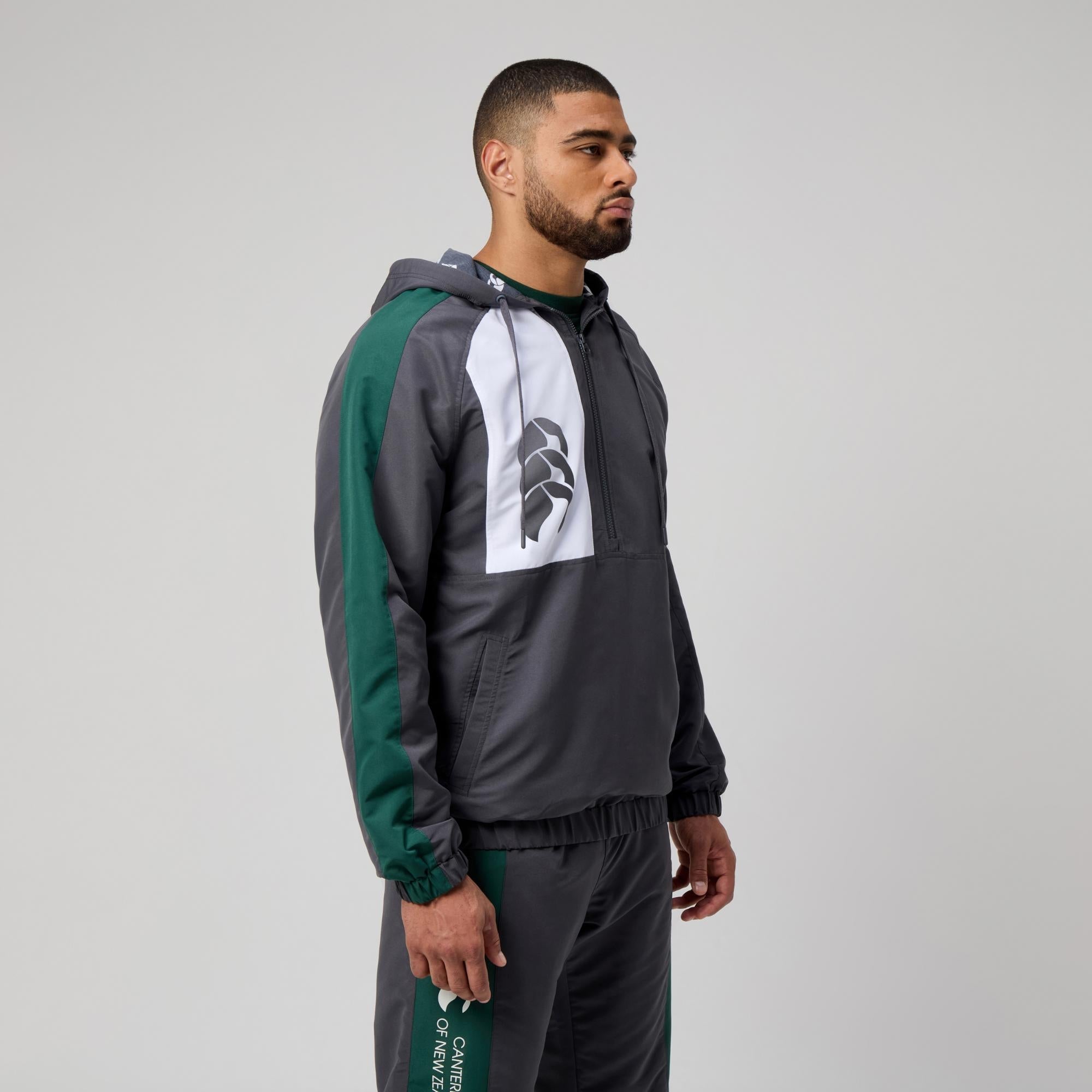 MENS LEGENDS QUARTER ZIP JACKET EBONY | Canterbury Australia