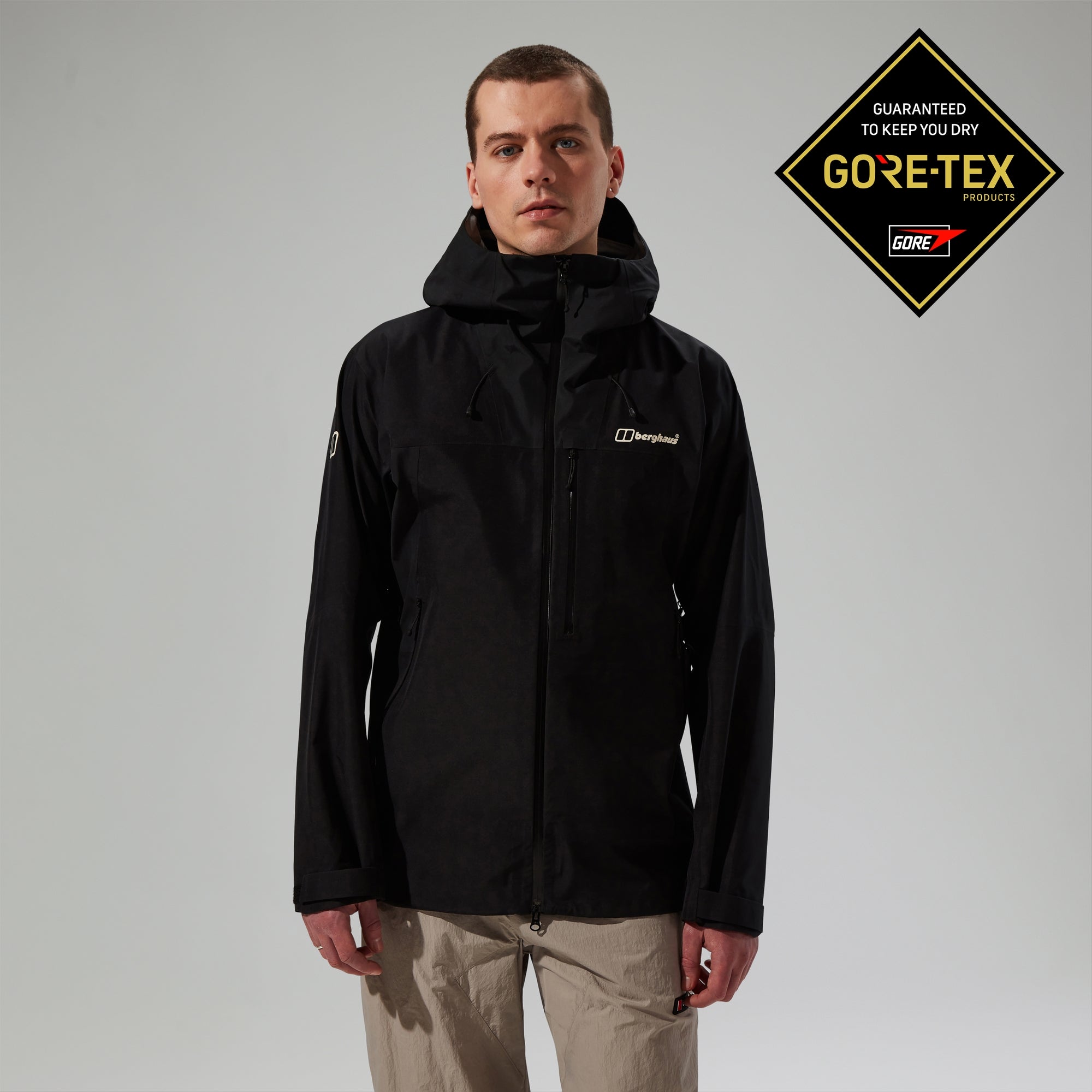 Men's Ridge-Seeker Gore-Tex Waterproof Jacket - Black | Berghaus