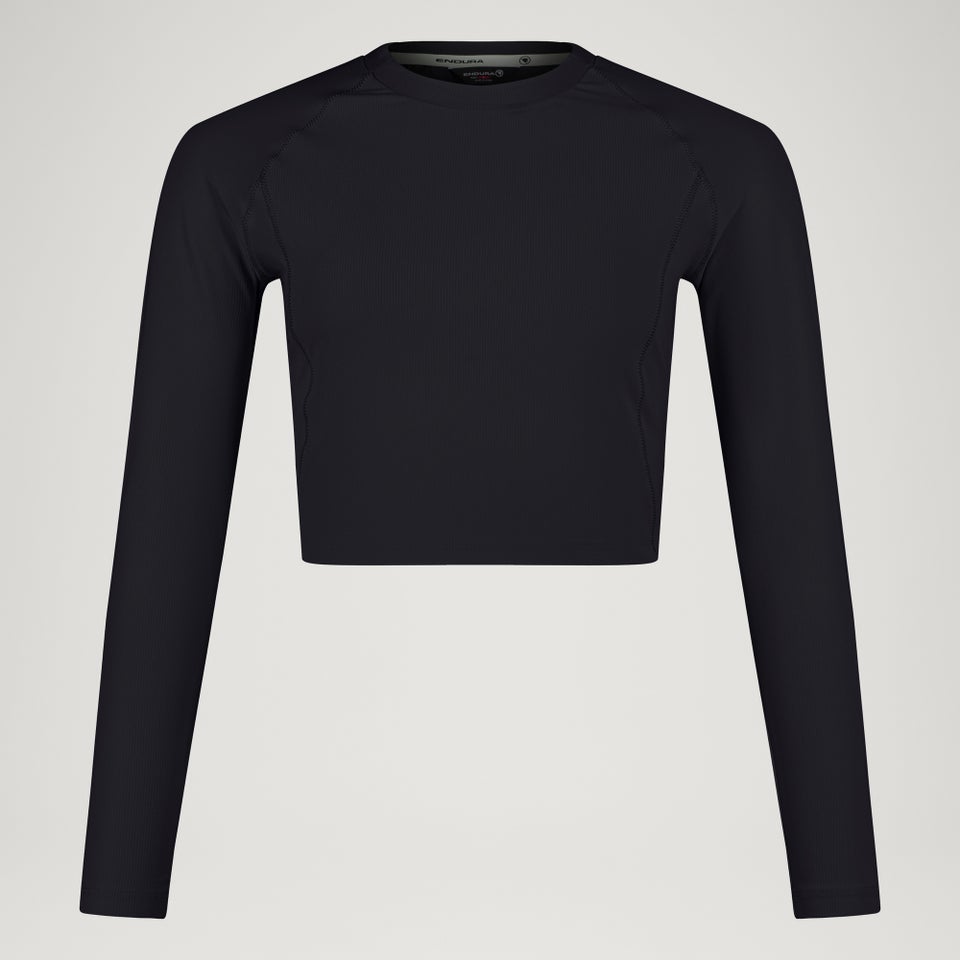 Women's SulTrac L/S Crop Tee - Moonless Night