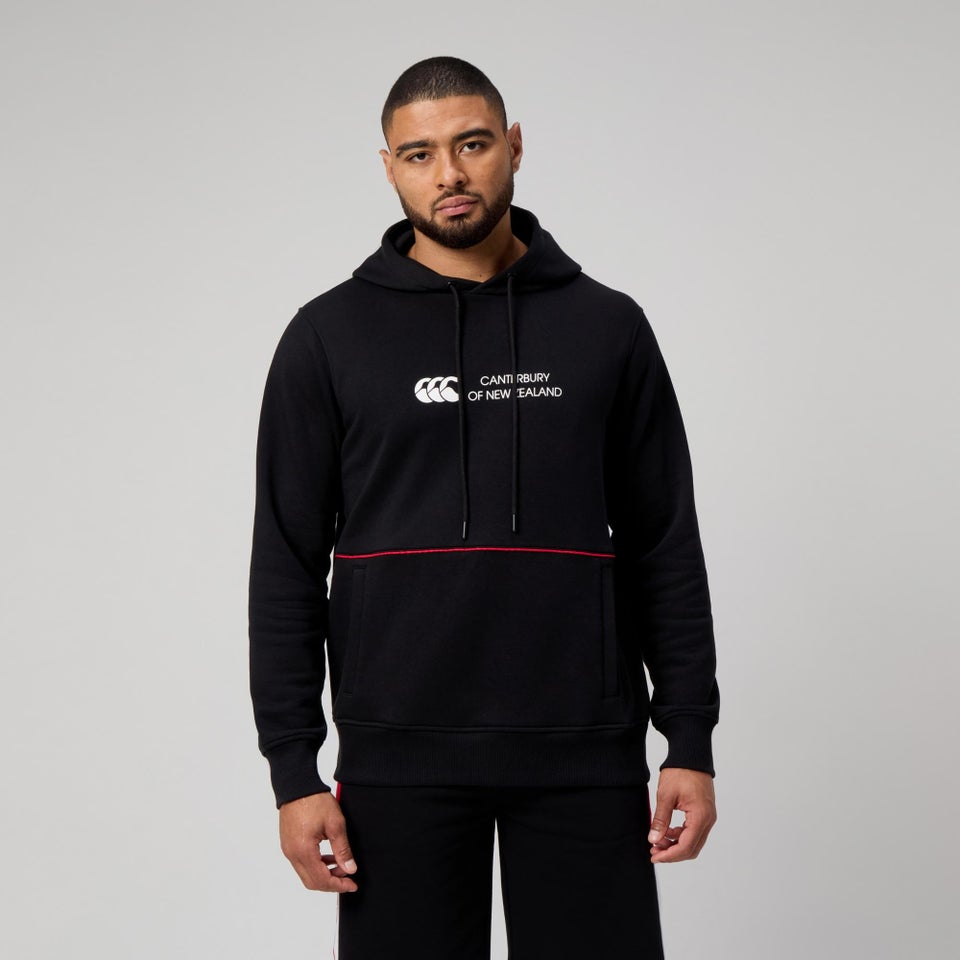 MENS LEGENDS PANEL HOODIE BLACK