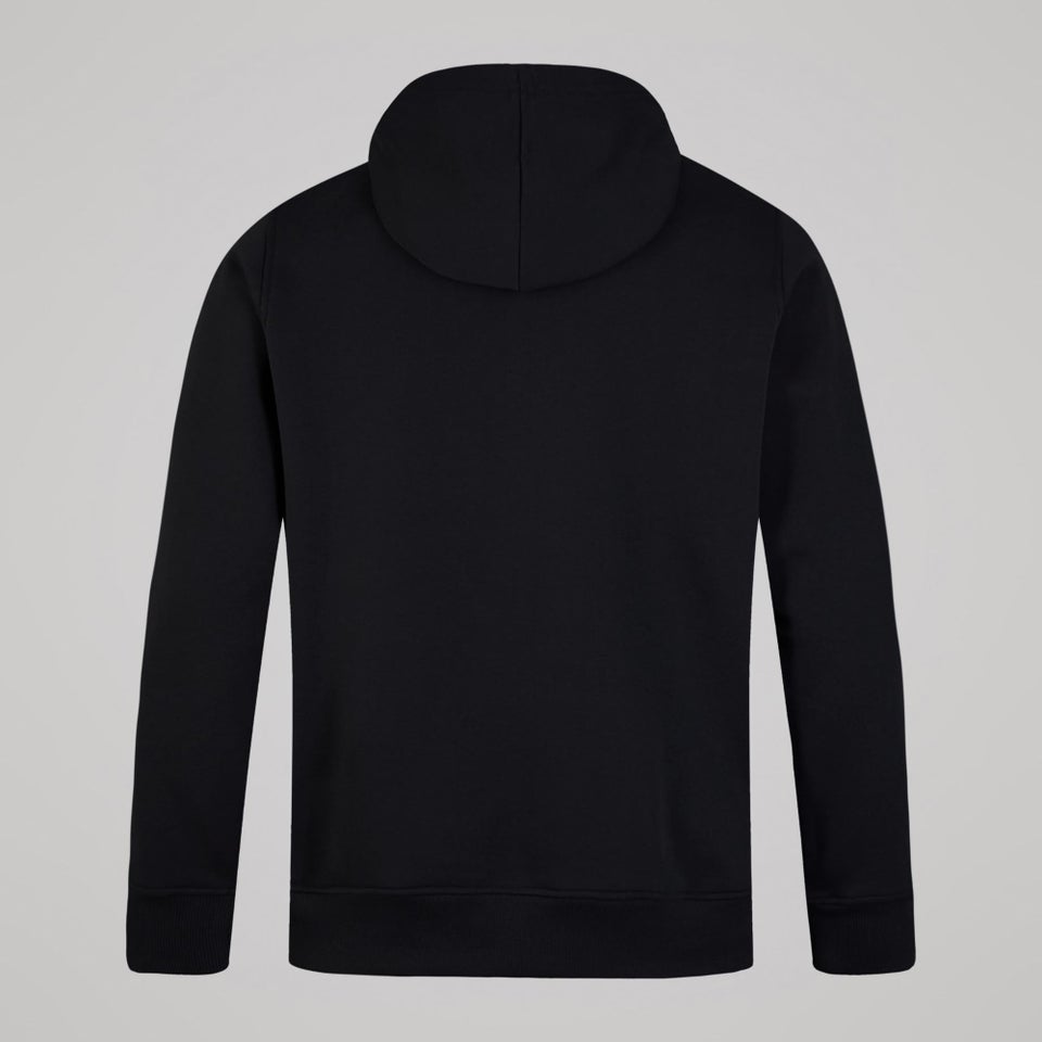 MENS LEGENDS PANEL HOODIE BLACK