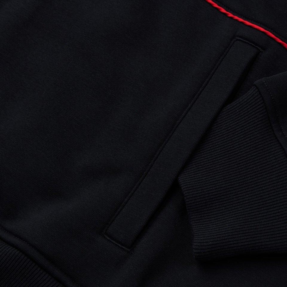 MENS LEGENDS PANEL HOODIE BLACK