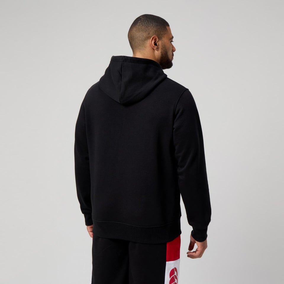 MENS LEGENDS PANEL HOODIE BLACK