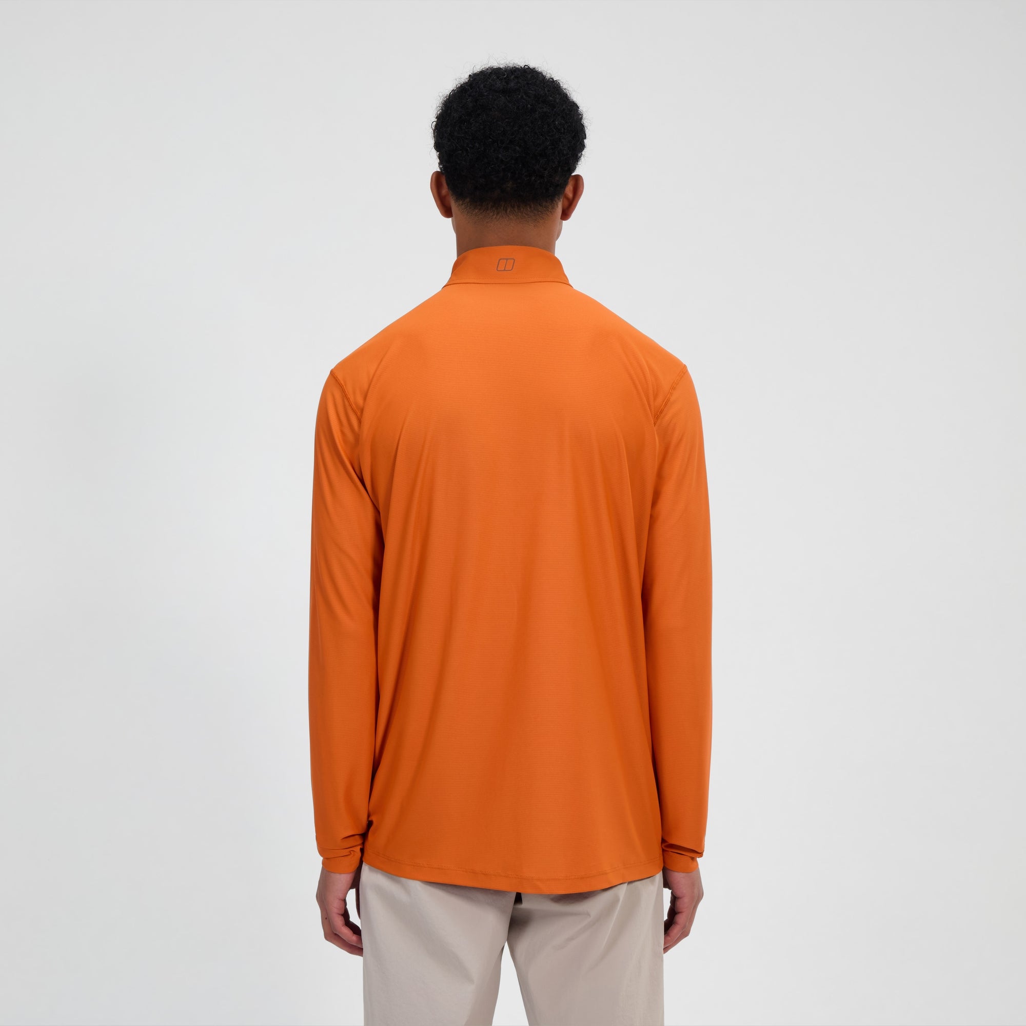 Men's 24/7 Half Zip Long Sleeve Tech Tee - Orange | Berghaus