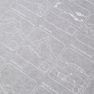 Men's Mountain Checklist Short Sleeve Tee - Grey